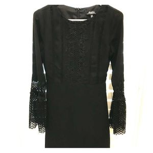 Lulu’s Bell Sleeve Black Dress